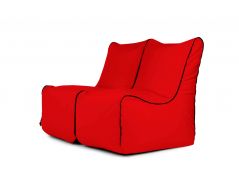 Sitzsack Set Seat Zip 2 Seater Colorin Red