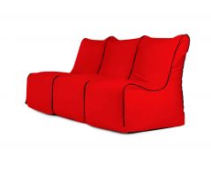 Säkkituolisetti Seat Zip 3 Seater Colorin Red