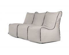 Set Seat Zip 3 Seater Colorin Silver