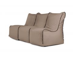 Set Seat Zip 3 Seater Colorin Taupe