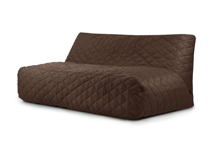Bean bag Sofa Tube 190 Quilted Nordic Chocolate