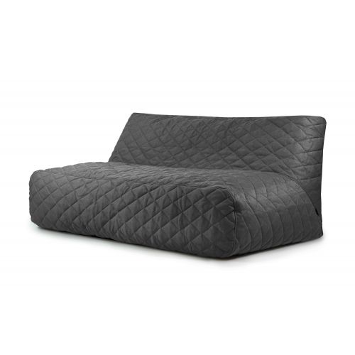Bean bag Sofa Tube 190 Quilted Nordic Grey