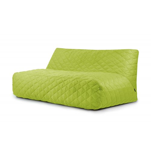 Bean bag Sofa Tube 190 Quilted Nordic Lime