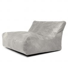 Sitzsack Sofa Lounge Masterful White Grey