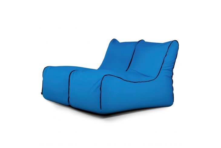 Sitzsack Set Lounge Zip 2 Seater Colorin Azure