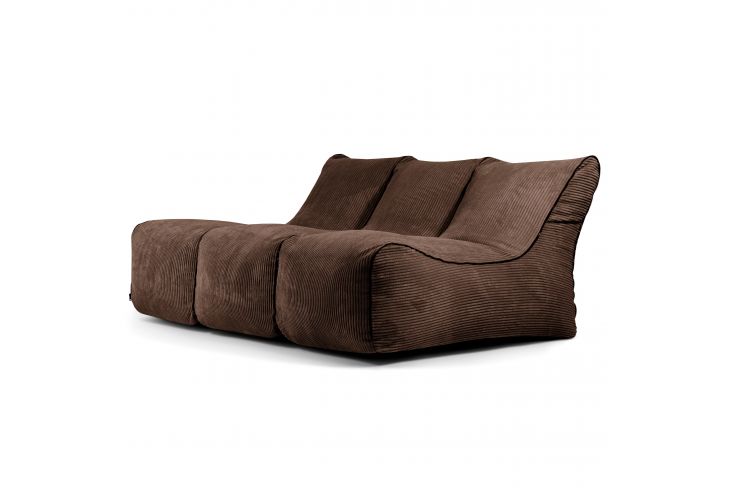 Kott-tooli komplekt Lounge Zip 3 Seater Waves Chocolate