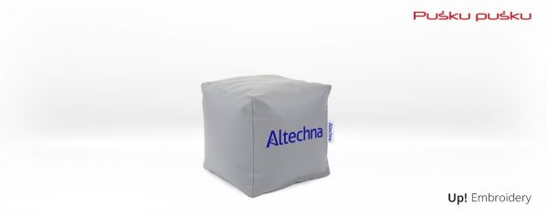 Embroidery on ALTECHNA bean bag